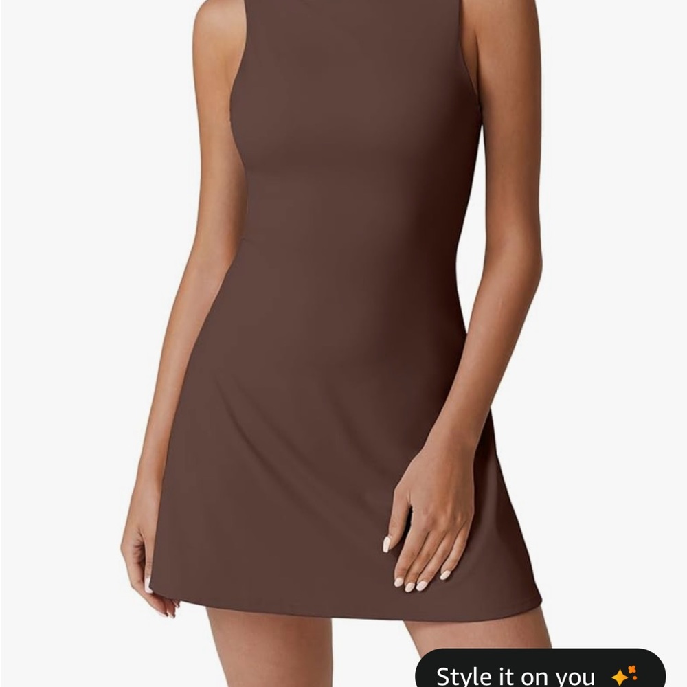 Brown Tennis Athletic Dress